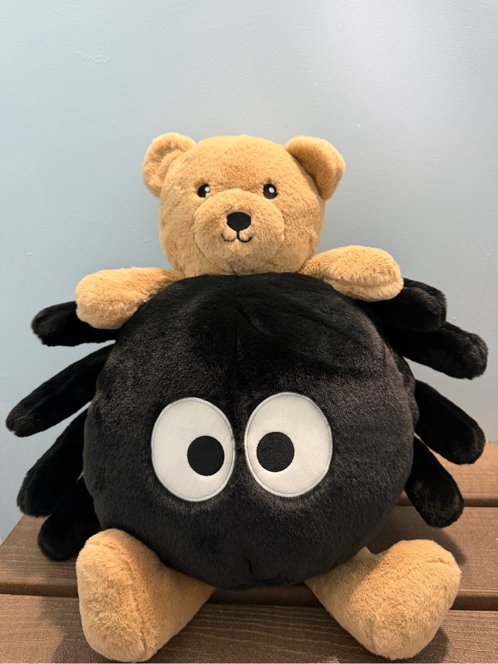 NEW Teddy Bear Spider Halloween Pillow Plush 27"